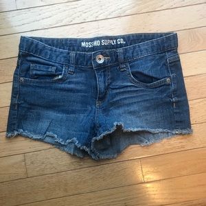 Mossimo Supply Co Denim cut-off shorts, size 7